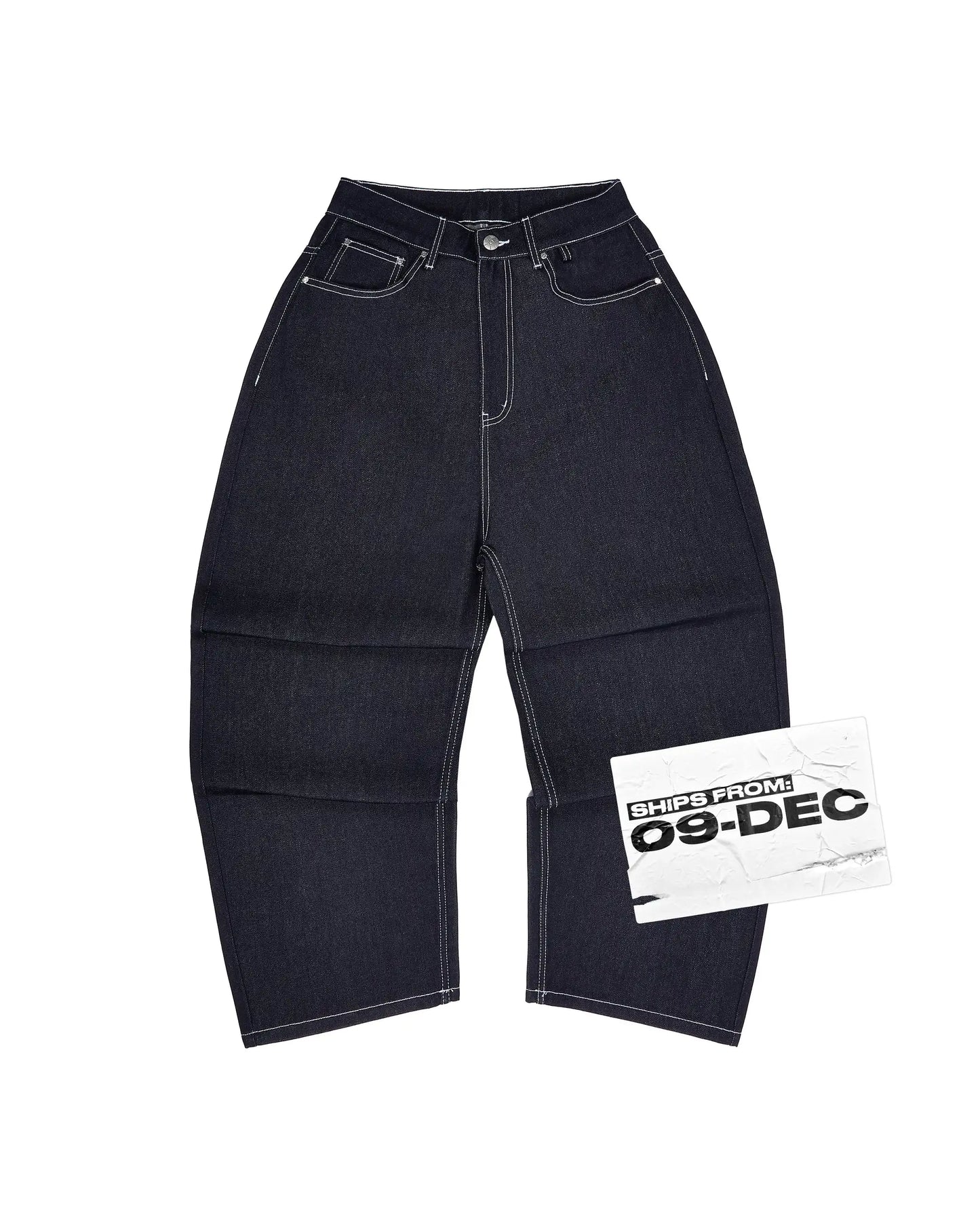 Vintage Black Denim Jeans Trendy Disc Embroidery Men And Women Wide Leg Pants Hip Hop Harajuku Streetwear Casual Baggy Jeans