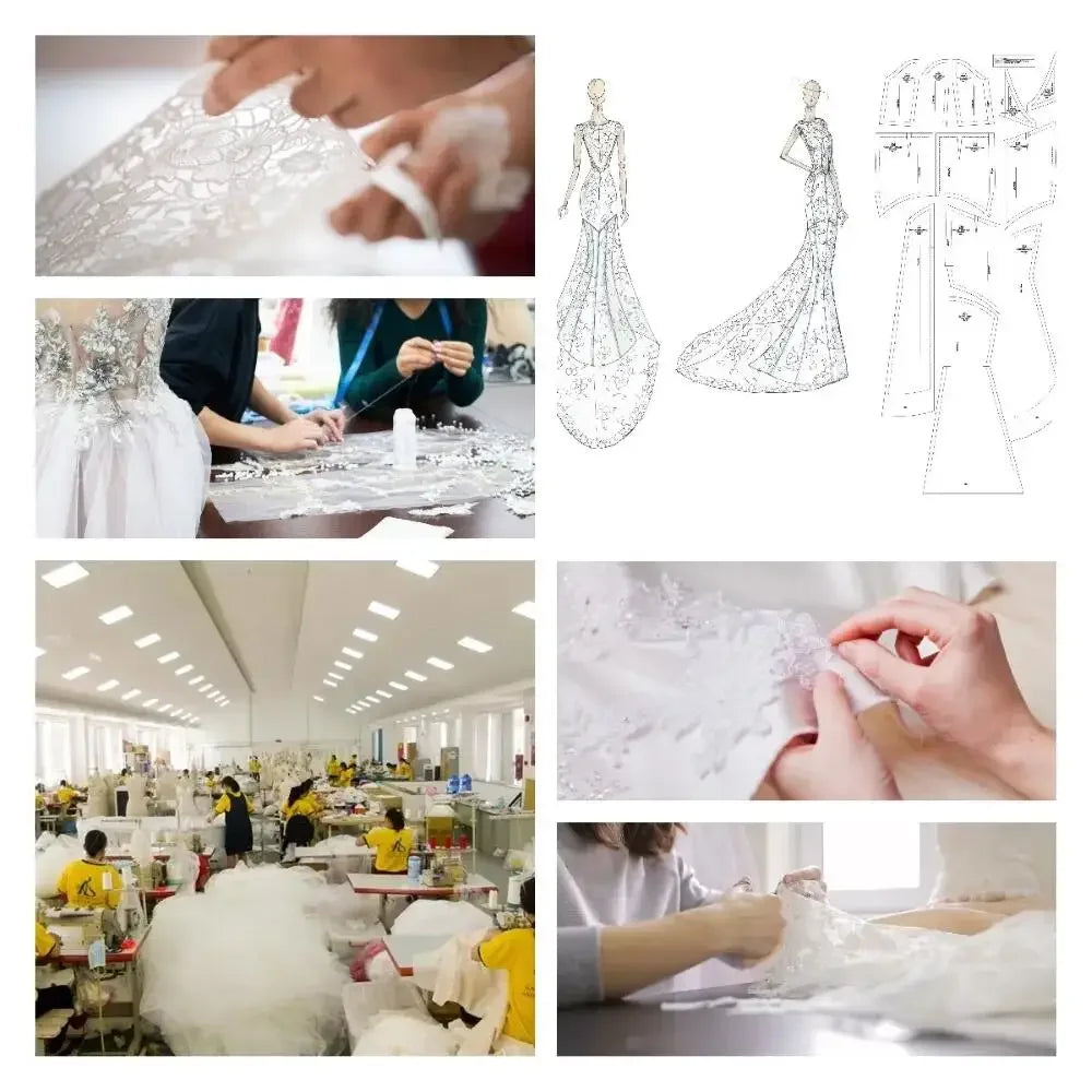 Customized Grace Evening Dress Lace High Collar Pleat Trumpet Long Dresses Bespoke Occasion Elegant Wedding Party Gown