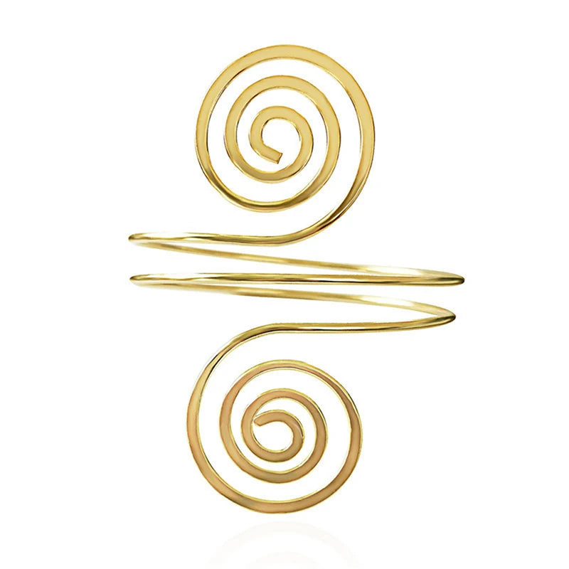 Fashion Arm Bracelet for Women Girls Mental Open Upper Arm Bangle Bracelet Simple Adjustable Armlet Armband