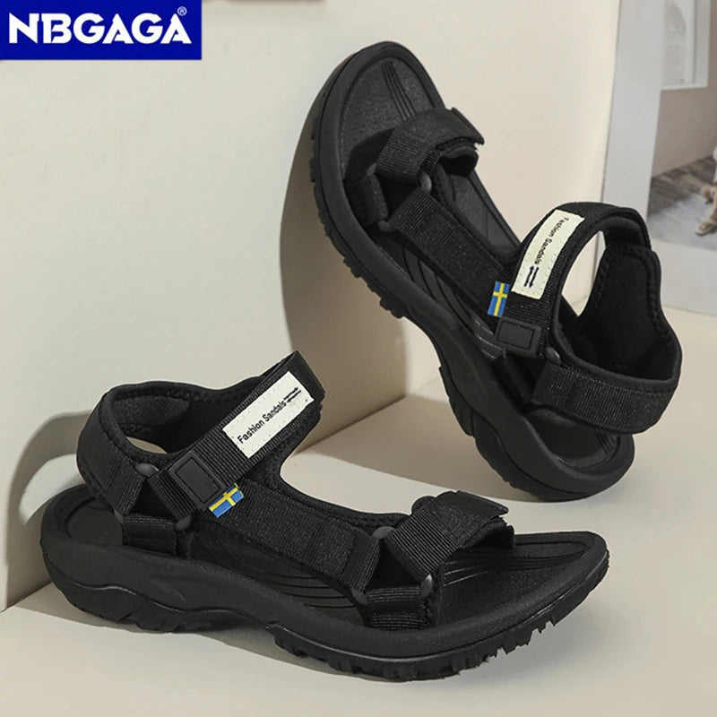 Ladies' Fashion Casual Flat Sandals Outdoor Summer Open-Toe Beach Shoes Soft Sole Comfort Women's Breathable Walking Sandials