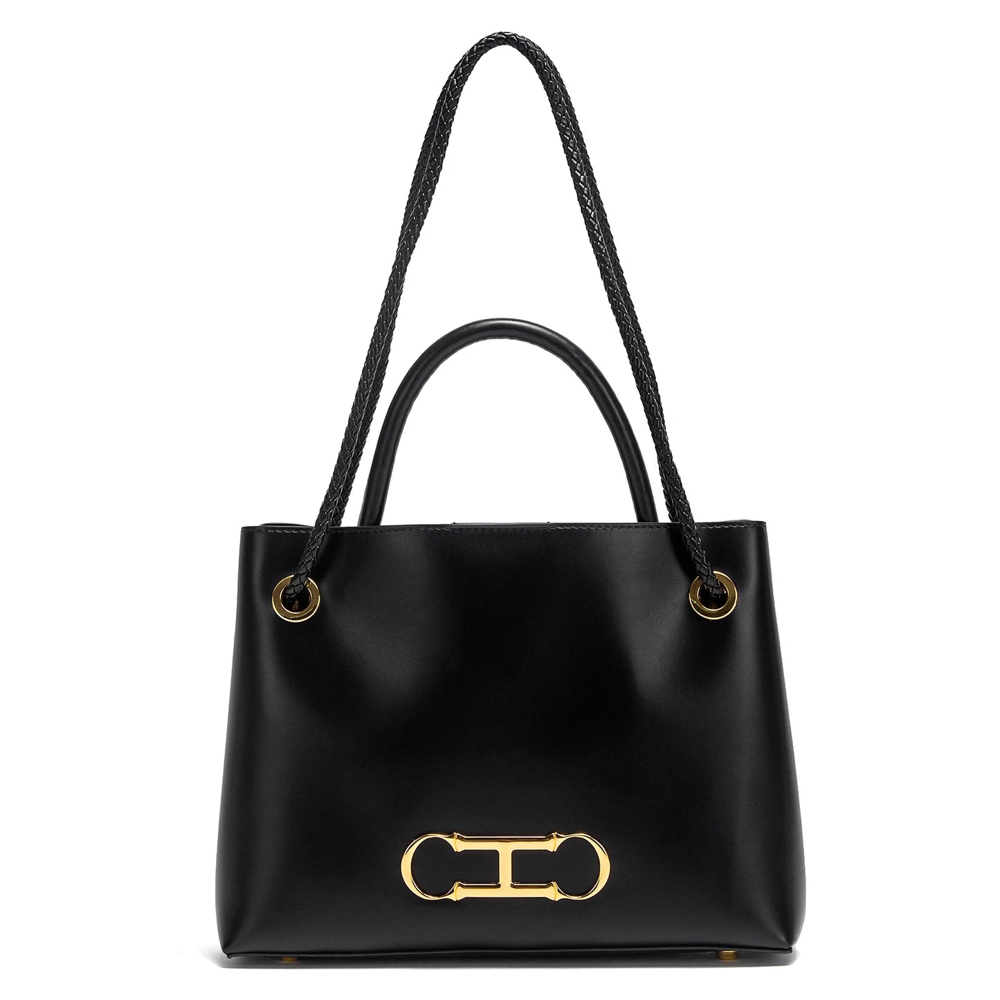 Women's handbag 2025 autumn new black minimalist tote bag dual-use commuting women's bag