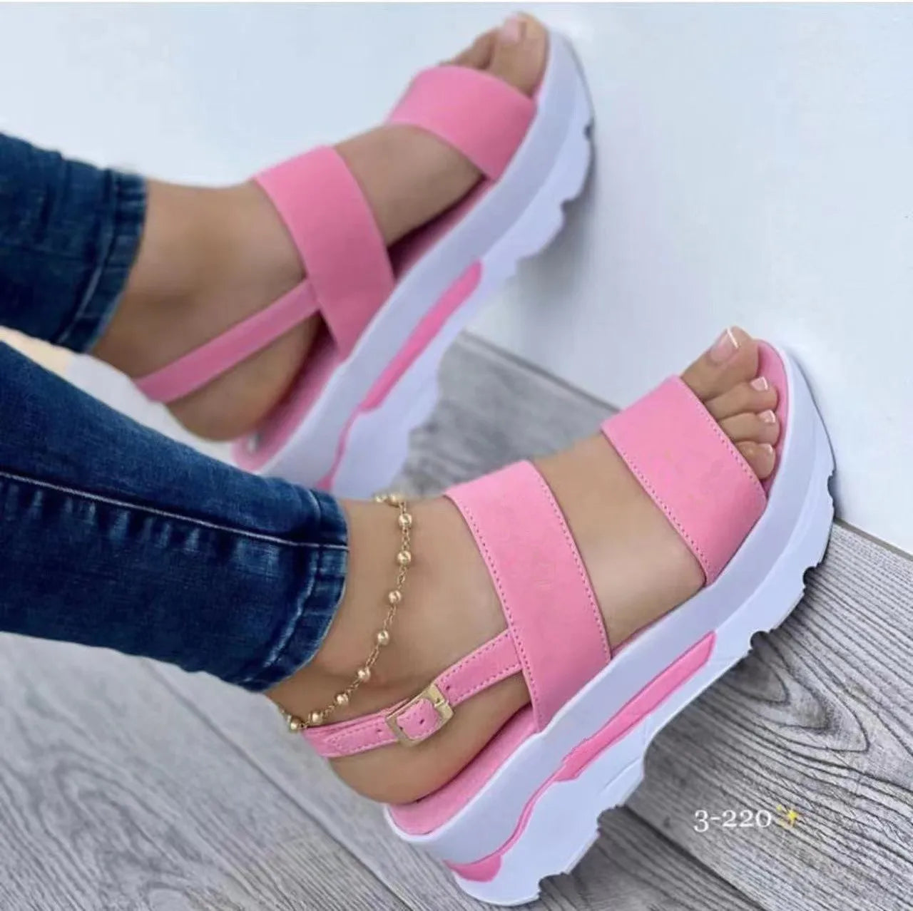 Women 2022 New Sandals Platform Sandals Summer Shoes Women Heels Sandalias Mujer Lightweight Wedges Shoes Platform Heels Sandal
