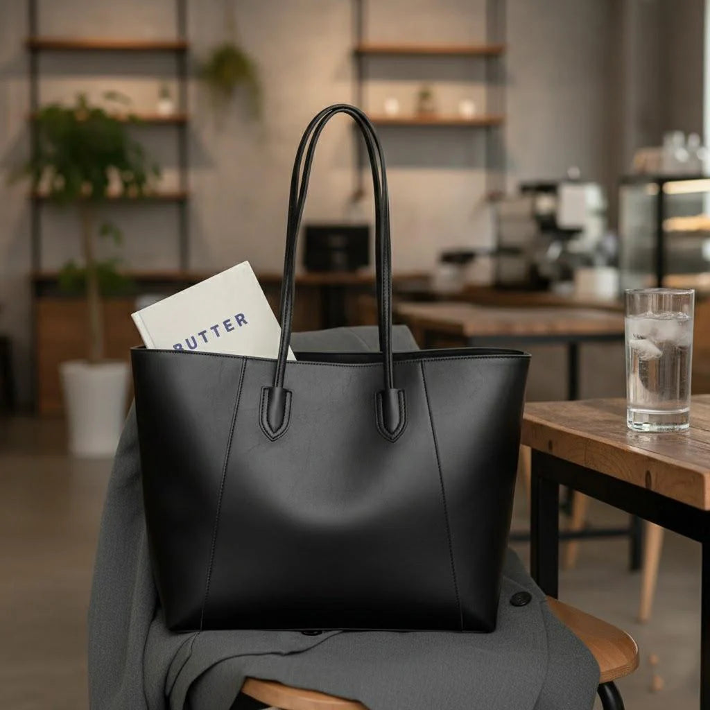 Large Tote Bag for Women Big Capacity Casual Commuting Bag Versatile Shoulder Bag Travel Shopping Use Retro Fashion Handbag