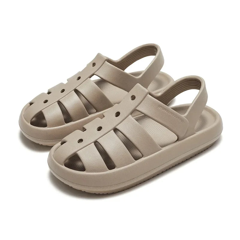2023 Sandals for Women Men Couple Outdoor Beach Shoes SummerThick Cushion Breathable Non-slip Platform Sandal White Mens Sandals