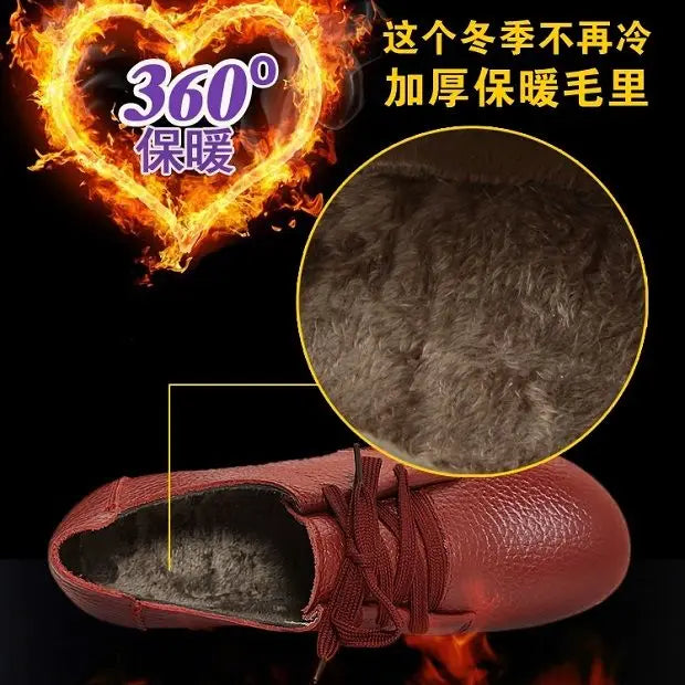 Brand Shoes for Women 2025 Spring Wedge Loafers Female Black Genuine Leather Flats ladies Office Nurse Shoes Mom Casual Sneakers