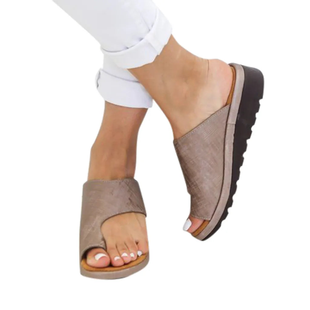 Women's Sandals  New Female Shoes Comfy Platform Flat Sole Orthopedic Bunion Corrector Plus Size 35-43 Casual Shoes Woman