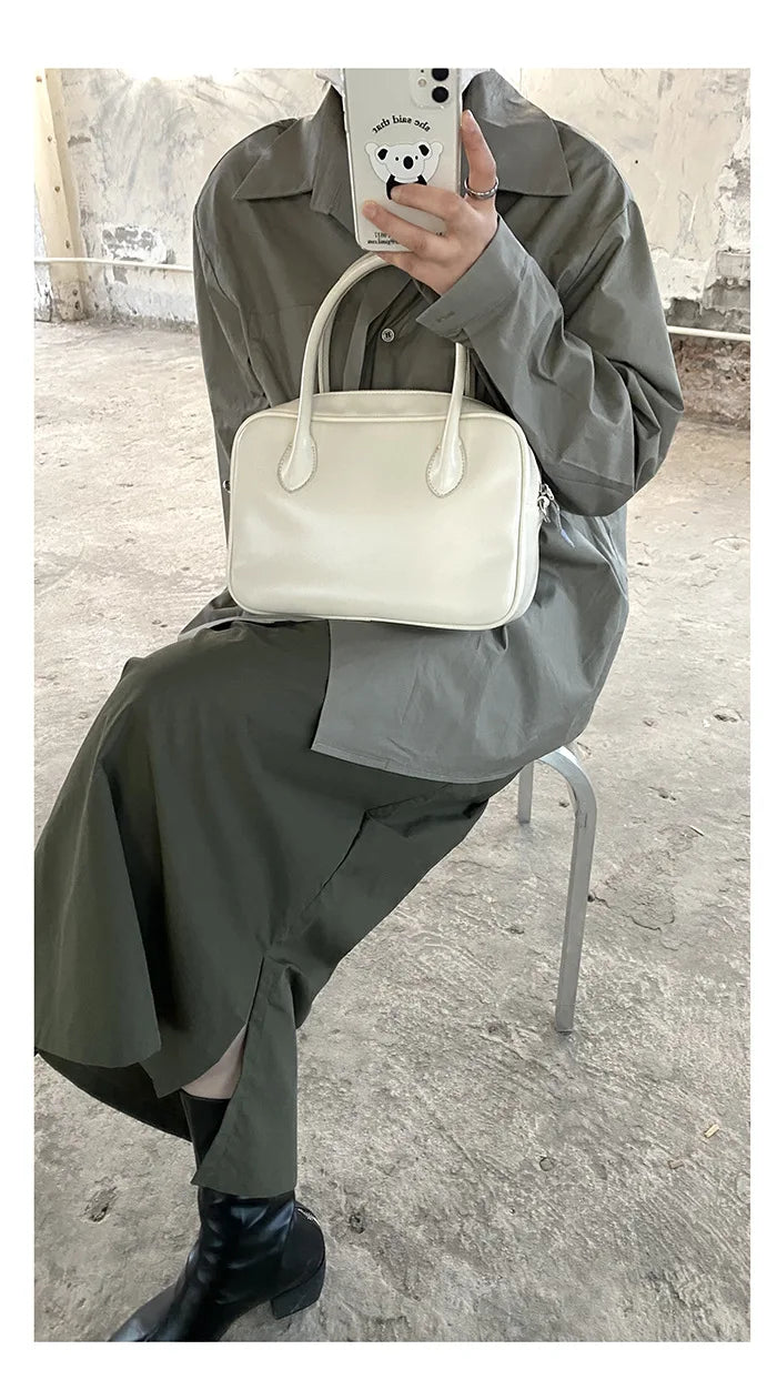 New Women Casual Tote Handbags Fashion Ladies Daily Crossbody Bag Retro Oil Wax Leather Female Shoulder Messenger Bags Summer