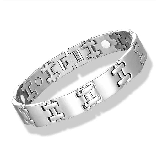 Magnetic Bangle Men's Woman 316L Stainless Steel 4 Health Care Elements Golden Hand Chain For Male Female Festival Hand jewelry