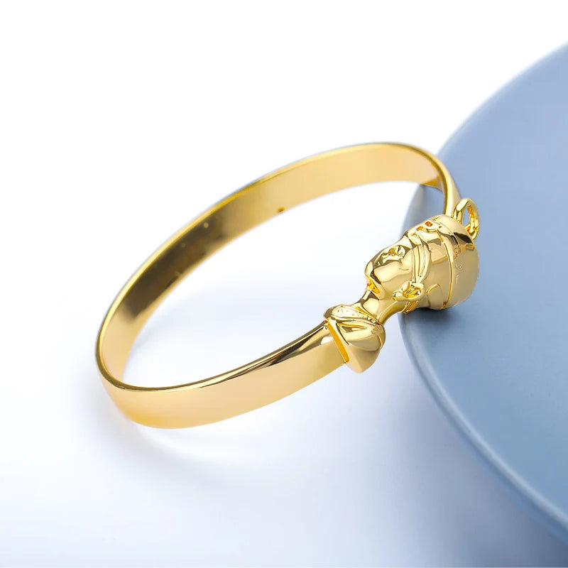 Egyptian Queen Nefertiti Bangles For Women MenAdjustable Africa Couple Bracelet HipHop Punk Bracelets Jewelry Gifts 2025