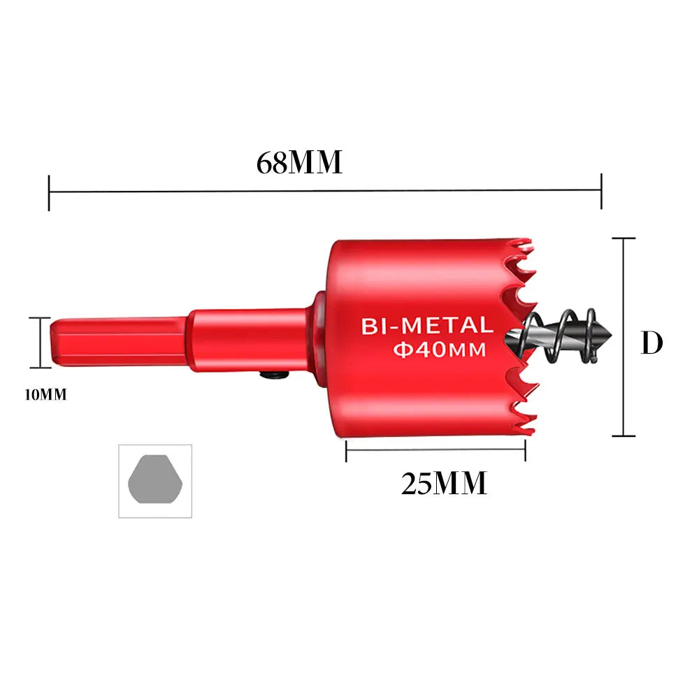 Hole Saws 1PC 20mm-200mm M42 Bi-Metal Drill Bit Cutter Carpentry Tools Cutting Metal Plastic Iron Hand Tools