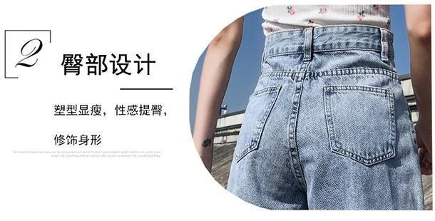 Shorts Women Black Gray Denim Shorts For Women Summer High Waist  Loose Ropa Mujer
