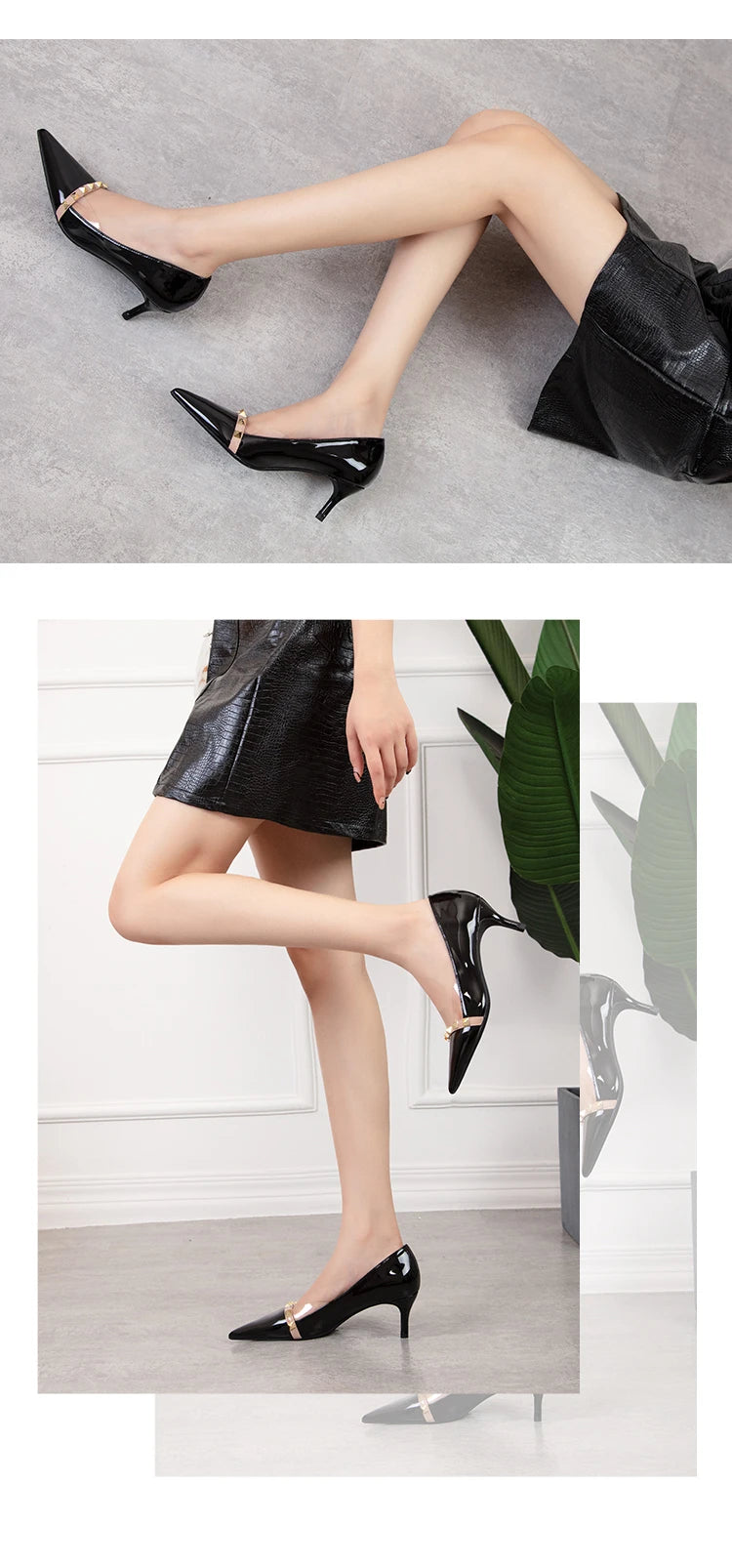 NEW Shoes Women 2025 Summer High Heels Basic Office ladies Shoe Rivet Pumps Sexy Female Heels Fashion Retro Zapatos De Mujer
