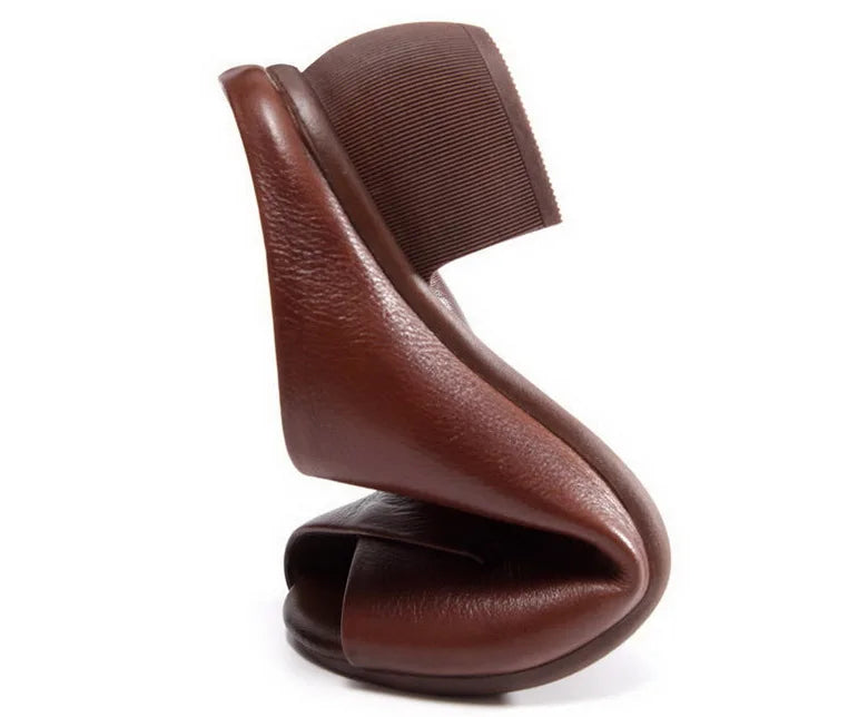 Original Design Women Sandals 2021,Fashion Summer Mid Heels,Peep toe Slippers Shoes,Microfiber Leather,BLACK,BROWN,Dropshipping