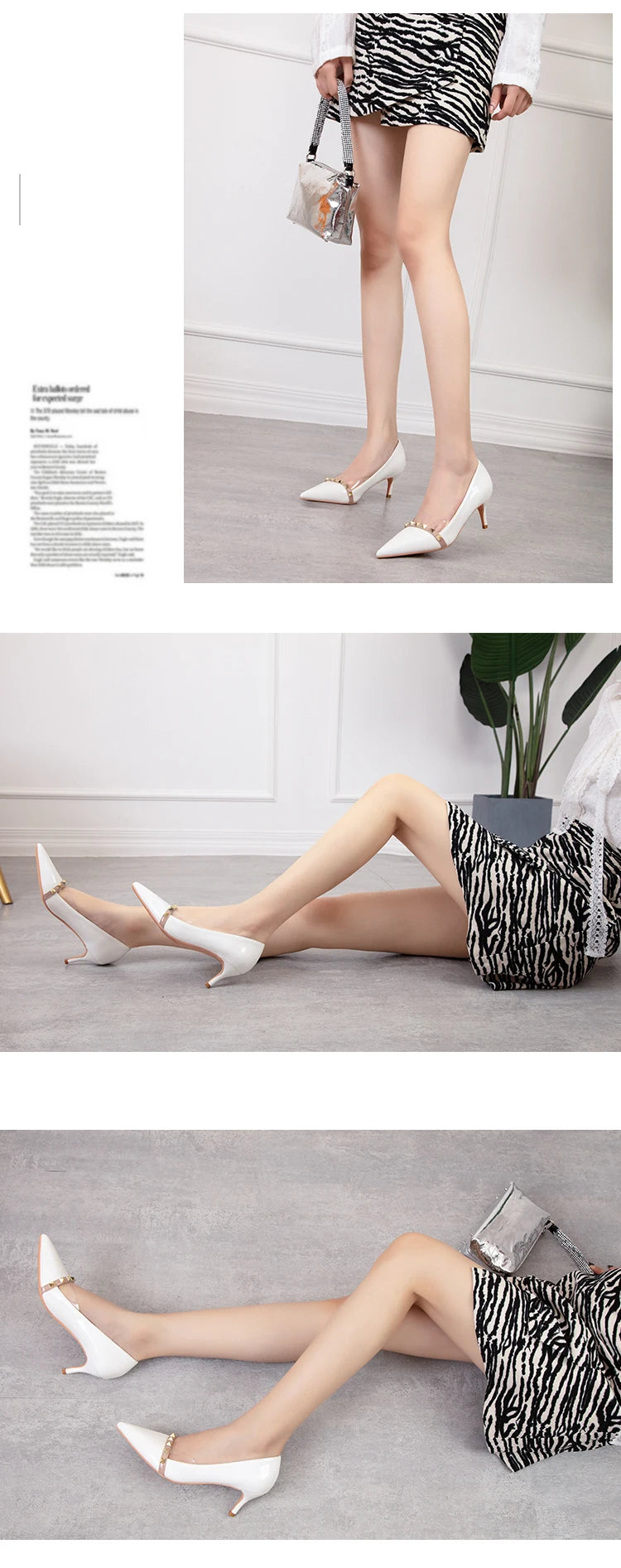 NEW Shoes Women 2025 Summer High Heels Basic Office ladies Shoe Rivet Pumps Sexy Female Heels Fashion Retro Zapatos De Mujer