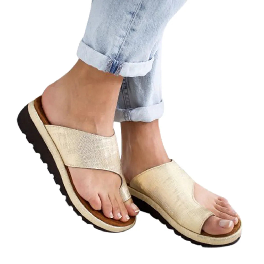 Women's Sandals  New Female Shoes Comfy Platform Flat Sole Orthopedic Bunion Corrector Plus Size 35-43 Casual Shoes Woman