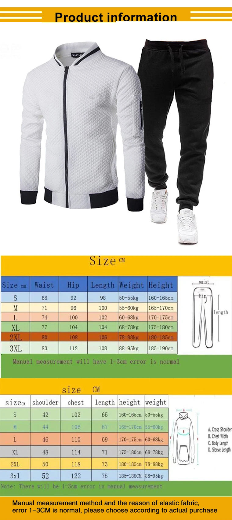 Men Sportswear Set Brand Mens Tracksuit Sporting Fitness Clothing Two Pieces Long Sleeve Jacket + Pants Casual Men's Track Suit