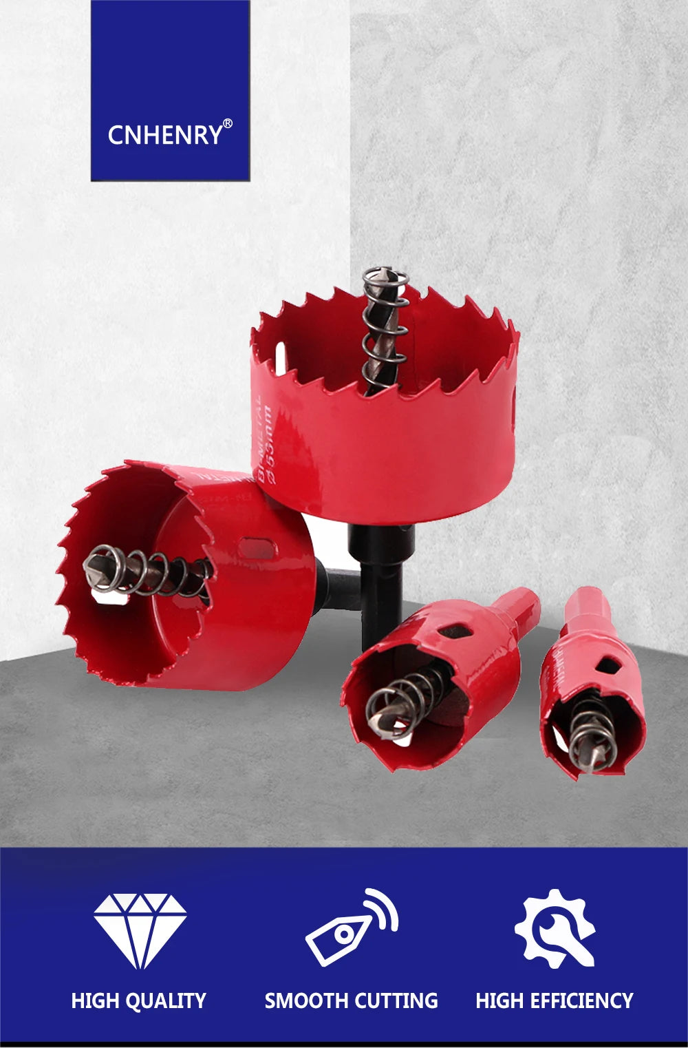 Hole Saws 1PC 20mm-200mm M42 Bi-Metal Drill Bit Cutter Carpentry Tools Cutting Metal Plastic Iron Hand Tools