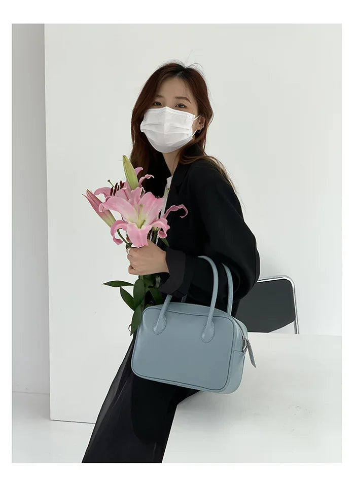 New Women Casual Tote Handbags Fashion Ladies Daily Crossbody Bag Retro Oil Wax Leather Female Shoulder Messenger Bags Summer