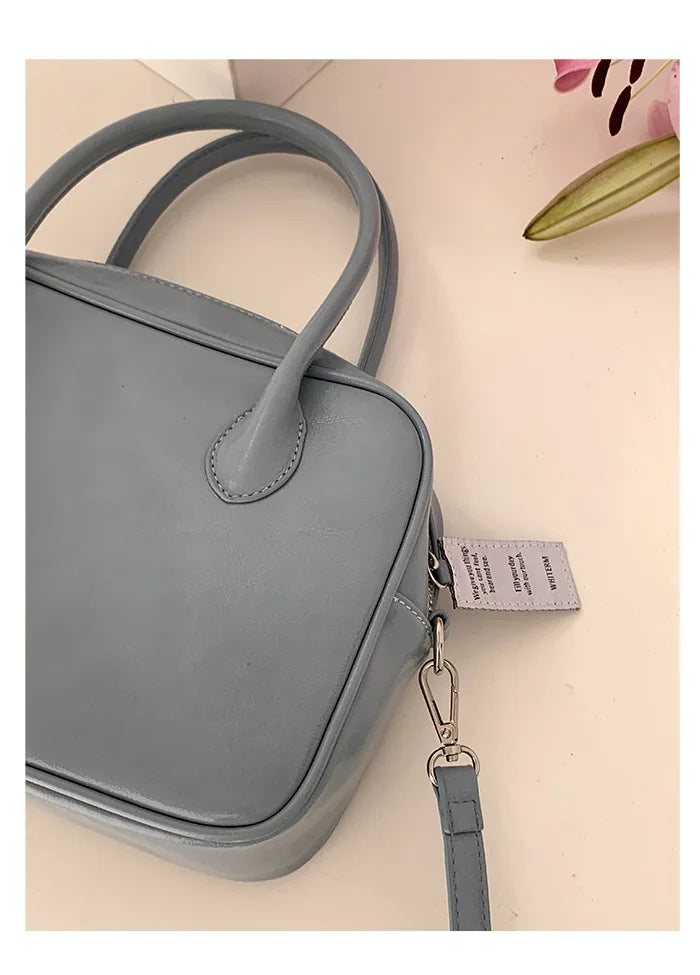 New Women Casual Tote Handbags Fashion Ladies Daily Crossbody Bag Retro Oil Wax Leather Female Shoulder Messenger Bags Summer