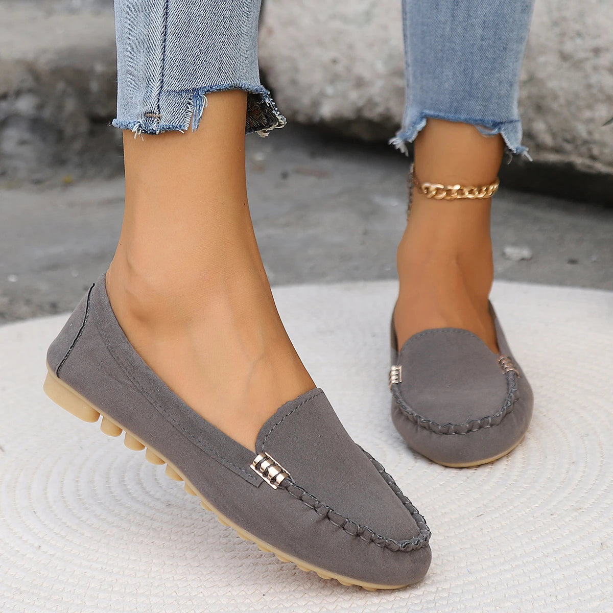 2025 Women Shoes Slip On Loafers For Ballet Flats Women Casual Sneakers Flat Shoes For Women Casual Shoes Zapatos Mujer