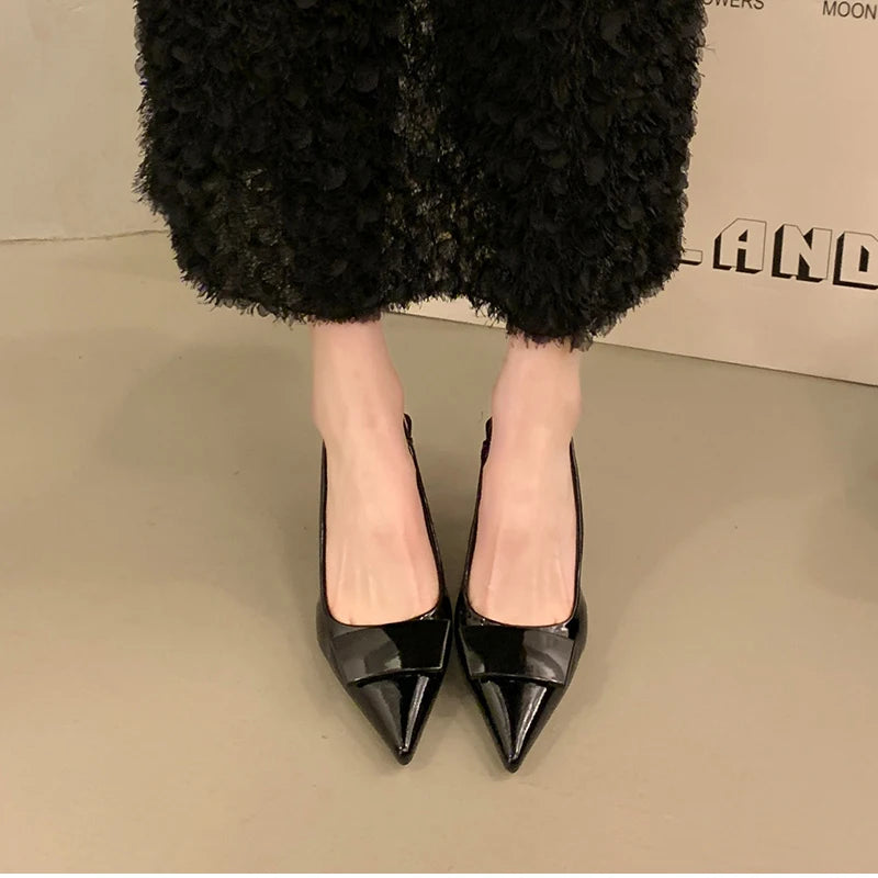 2026 Summer High Heel Women Sandals Fashion Pointed Toe Singbacks Shoes Design Style Banquet Party Sandalias Shoes