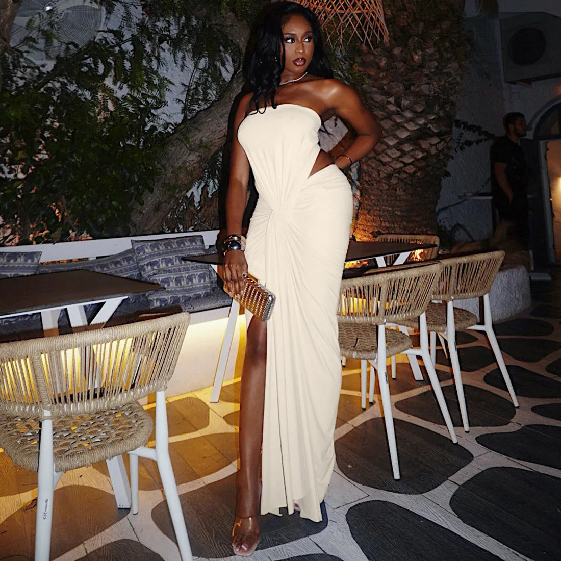 2026 Sexy Dresses For Ladies Evening Dress Vestidos Temperament Slim Irregular Piglet Breast Sleeveless Solid Color Party Prom