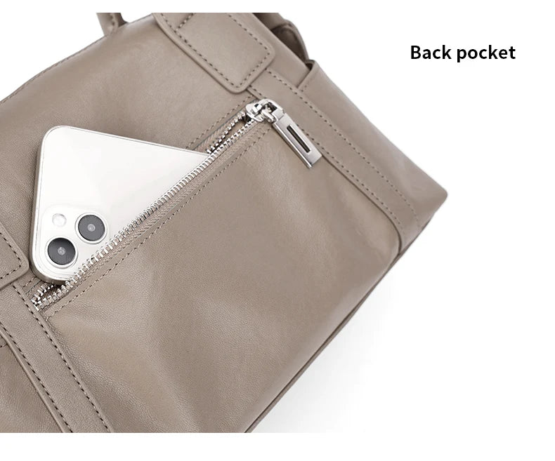 2026 New Women's Fashion Genuine Leather Handbag Female Large Capaci Luxury Designer Boston Totes Bag Shoulder Crossbody Bag