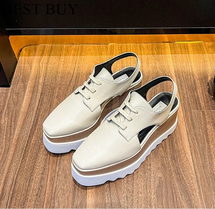 women wedge shoes pointed toe high heels platform office lady party shoes Plataform Height increasing Shoes Casual style