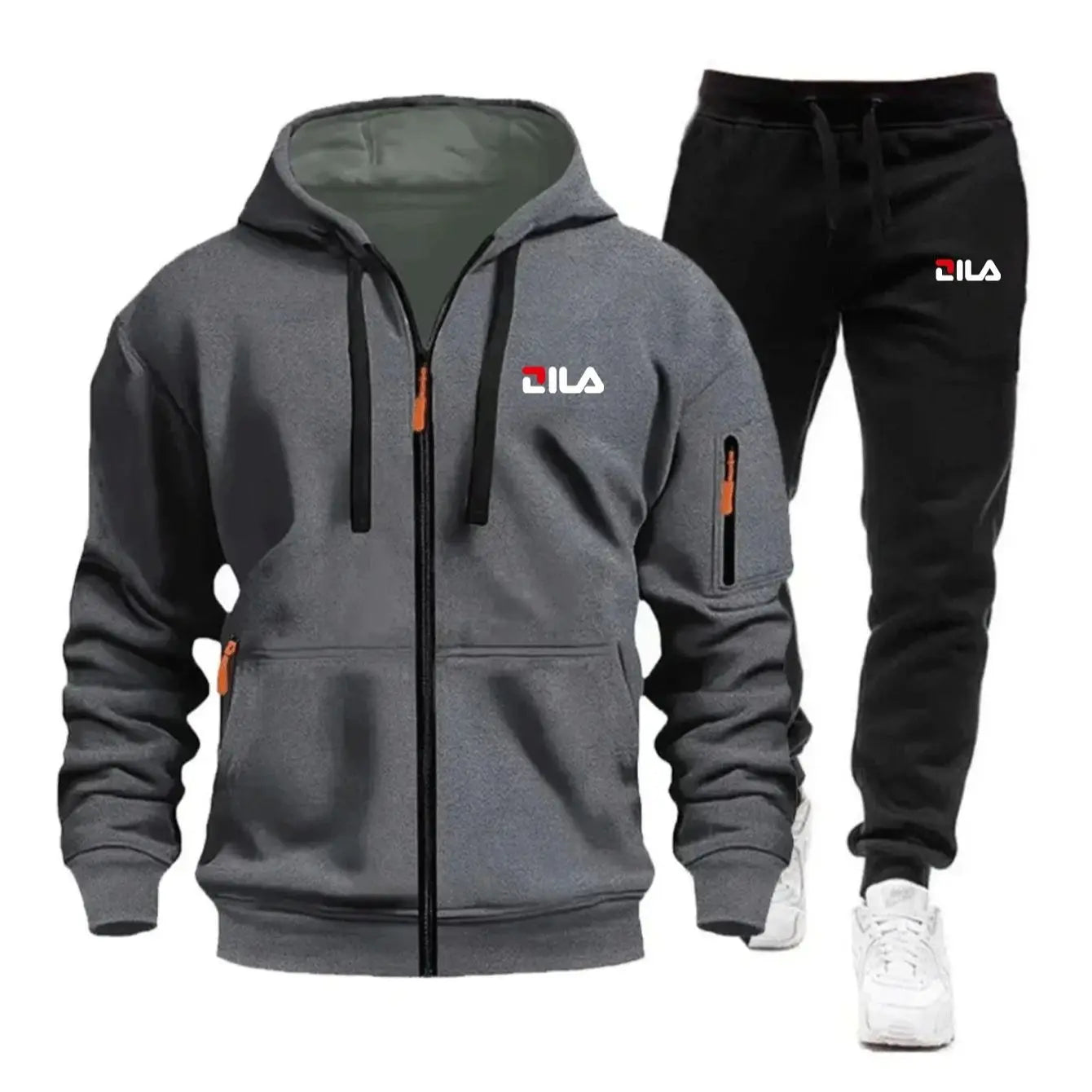 Men's Tracksuit Hoodies Pants Plus Size Autumn Winter Daily Casual Sporty Jogging Suit Fashion Sweatshirt Outfit Male Sports Set