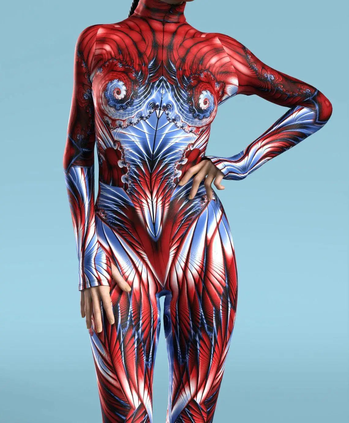 UR1 Women Jumpsuit Dense Color Dots 3D Pattern Adults Halloween Cosplay Costume Party Jumpsuits Carnival Bodysuit Monos Mujer