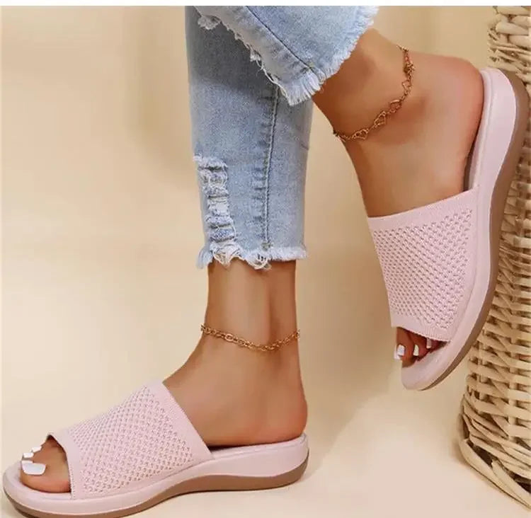 Woman Sandals Shoes Summer Party Women's Sandals Outdoor Women's Shoes Soft Sandals Ladies Slip On Slipper Female Footwear