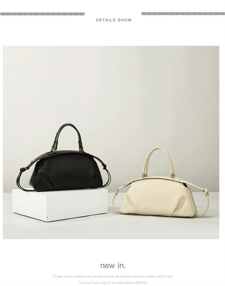 New Women's Bags, Fashionable and Simple Handbags, Niche High-End Shoulder Bags, Versatile Casual Bags for Commuting, Large-Capacity Tote Bags, Soft Leather Crossbody Bags