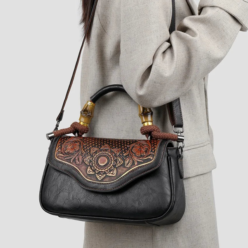Retro Shoulder Bag Women Handbag High-quality 3D Printed Diagonal Crossbody Classic Office Not Too Big or Too Small Bag Luxury