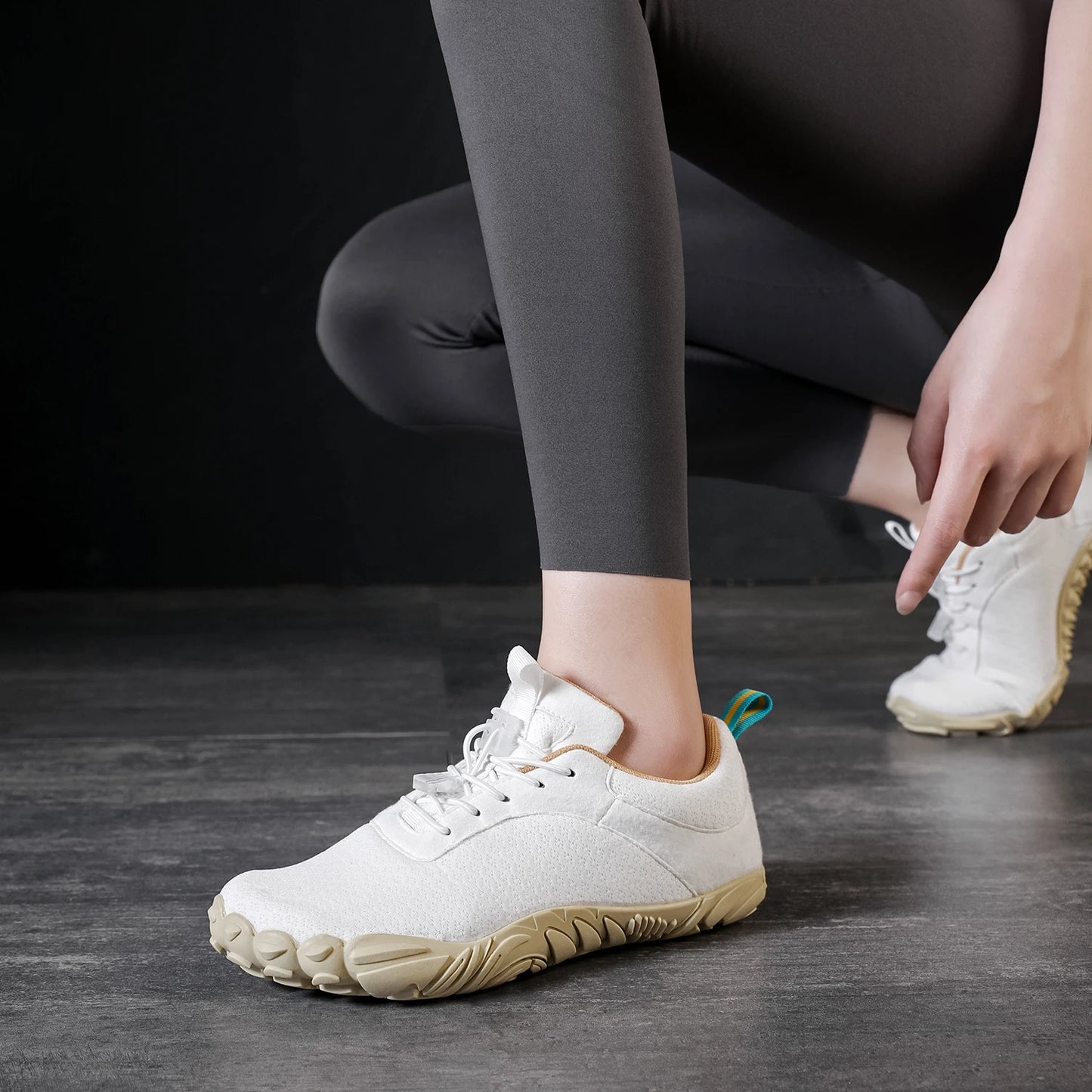 Wide Barefoot Sneakers for Women - Natural Foot Movement Wide Toe Box Shoes, Lightweight Zero-Drop Minimalist Design for Running