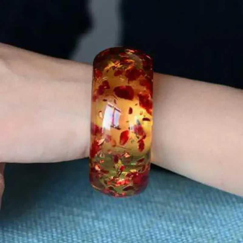 Natural Flower Amber Bangles Women Men Genuine Certified Baltic Amber Fine Jewelry Bangle Gift for Ladies Real Gemstone Bracelet