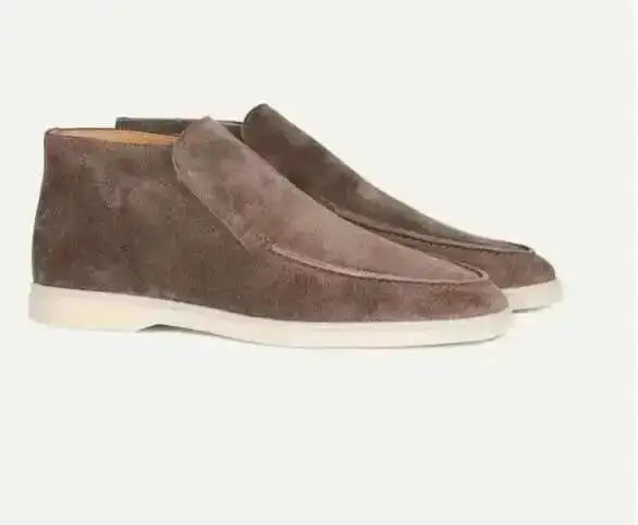 High-top Shoes For Women Loafers Casual Flat Heels One-foot Lazy Shoes Couple Shoes
