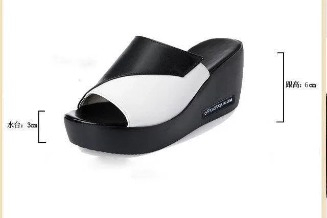 Slippers 2024 Women Beach Wedges Sandals Female Summer Gladiator Sandal Casual Shoes Woman Platform Fashion Flip Flops