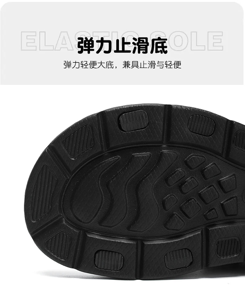 A Pair of Men's Sandals, Summer New Trendy Sports Outer Wear, Non-Slip, Wear-Resistant, Soft-Soled Driving, Cool Beach Shoes for Men