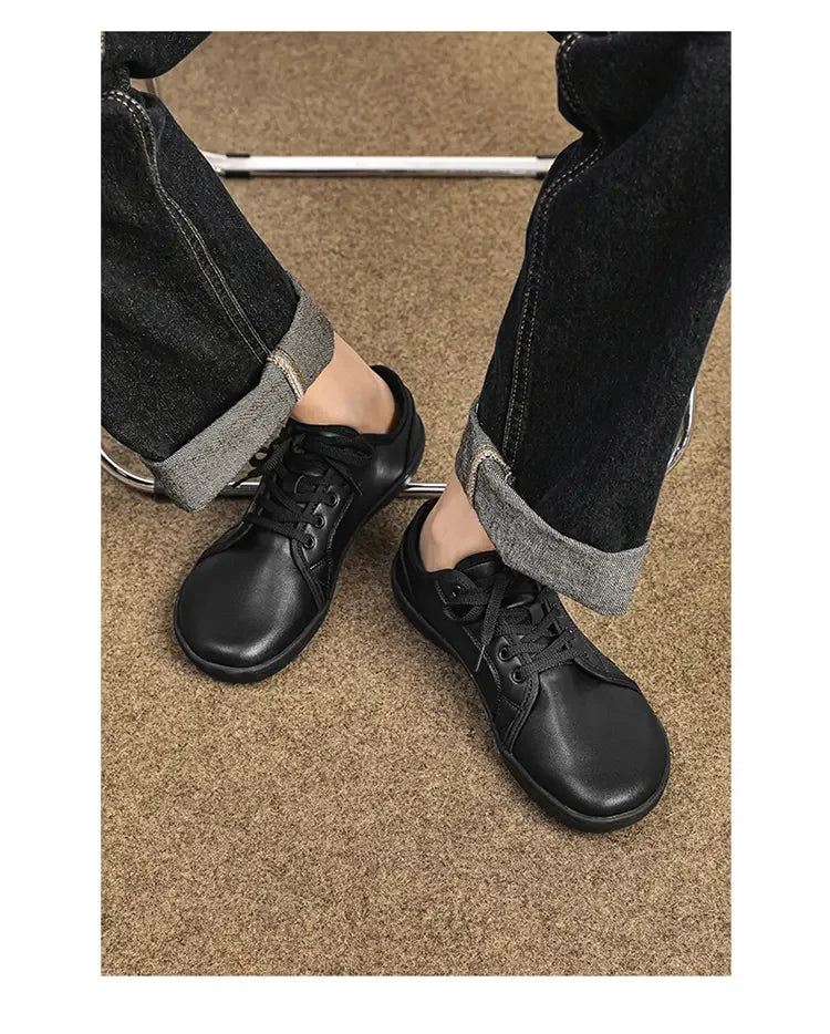 Minimalist Shoe Size 37-48 Men's and Women's Wide Toe Barefoot Casual Artificial Leather Lightweight Walking Sports Shoes