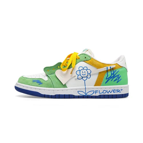Women Shoes Men Fashion Hip-hop Punk Graffiti Skateboard Shoes Breathable Sneakers Couples Students Outdoor Sports Casual Shoes