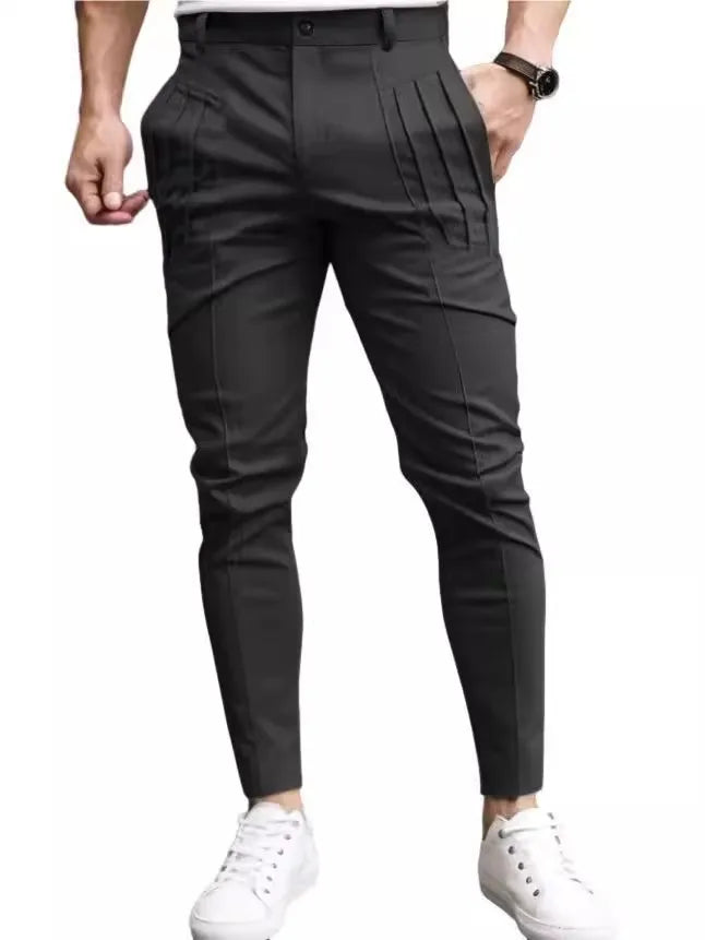 Mens Pleated Designer Pantalon Jogging Hommes Streetwear Clothing 2025 Vintage Skinny Casual Pants Trousers for Men Sweatpants