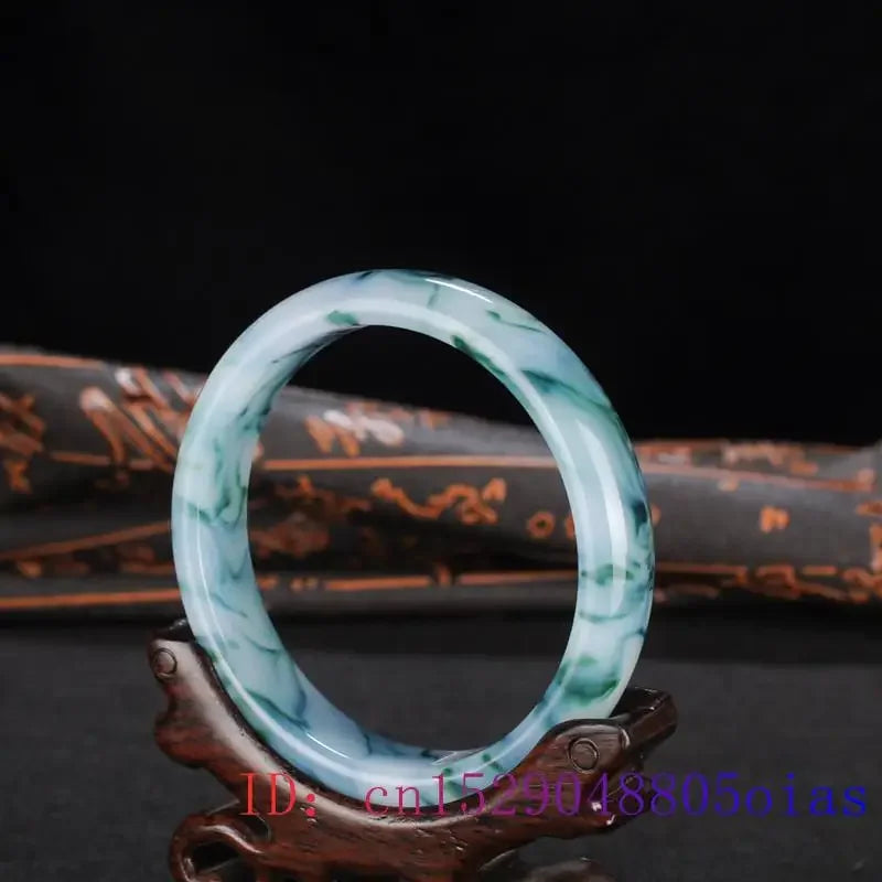 Color Jade Bangle Bracelet Genuine Natural Charm Jewellery Fashion Accessories Hand-Carved Amulet Gifts for Women Her Men