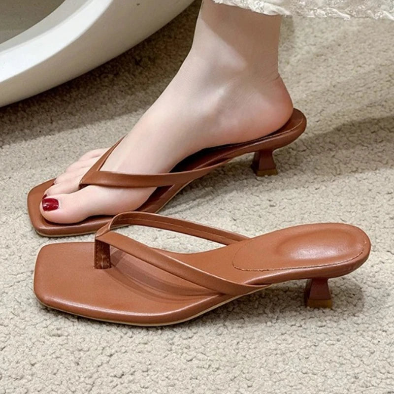 Women Slippers High Heels Sandals Sexy Open Toe Party Wedding New Summer Shoes Fashion Beach Woman Soft Slides Zapatos De Mujer
