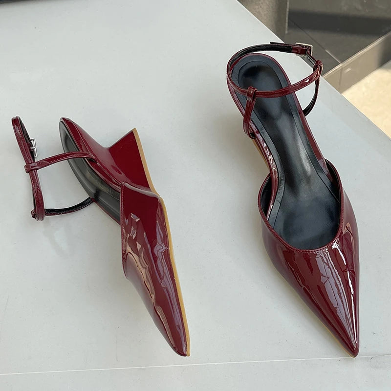 Fashion Wedges Shoes For Women Pointed Toe Female Footwear New 2026 Casual Ladies High Heels Sandals Slingbacks Heel Pumps