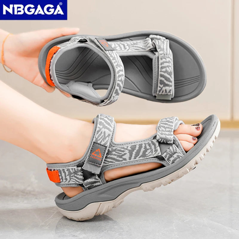 Ladies' Fashion Casual Flat Sandals Outdoor Summer  Open-Toe Beach  Shoes Soft Sole Comfort Women's Breathable Walking Sandials