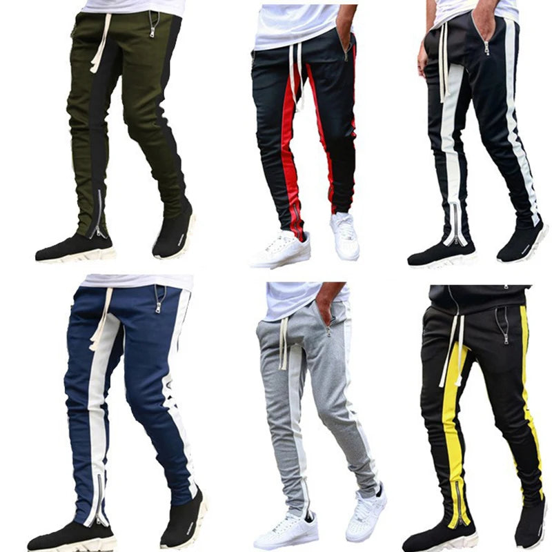 Casual Fashion Pants Men Sportwear Track Tracksuit Gyms Fitness Trousers For Men Hip Hop Black Clothing Joggers Sweatpants Men