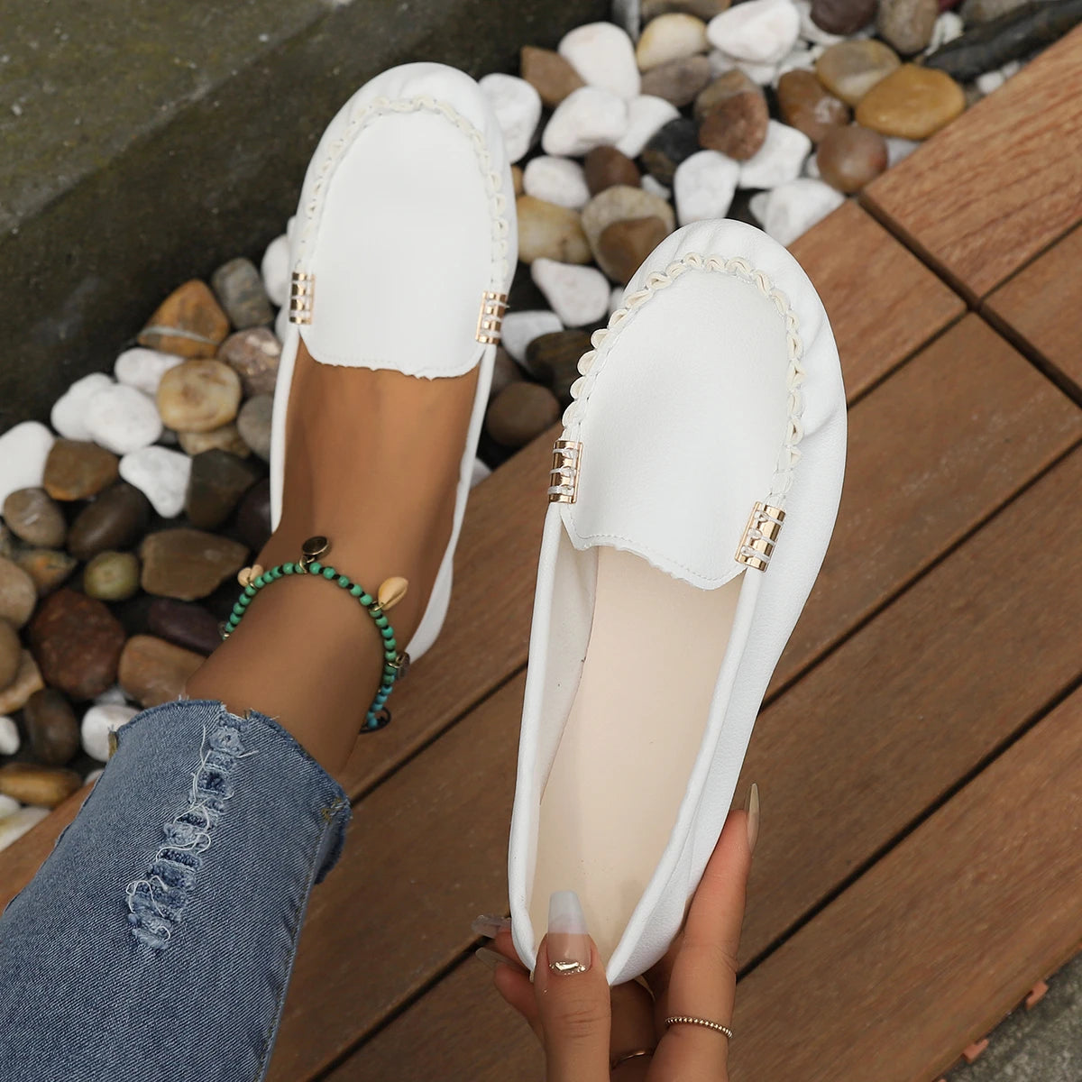 2025 Women Shoes Slip On Loafers For Ballet Flats Women Casual Sneakers Flat Shoes For Women Casual Shoes Zapatos Mujer