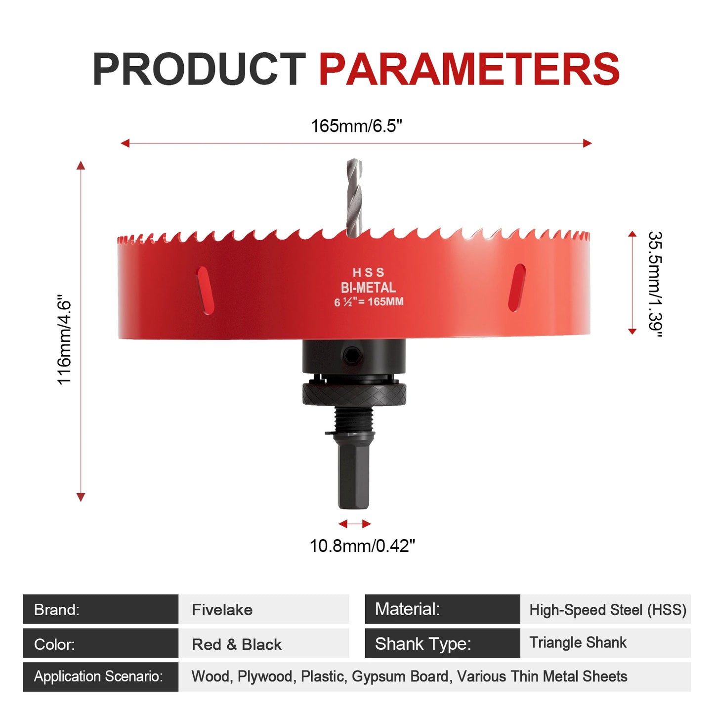 1pcs M42 20mm-200mm Adjustable Hole Saw Drill Bit for Metal, Wood, Gypsum Board - Durable Cutting Tool for Various DIY Projects