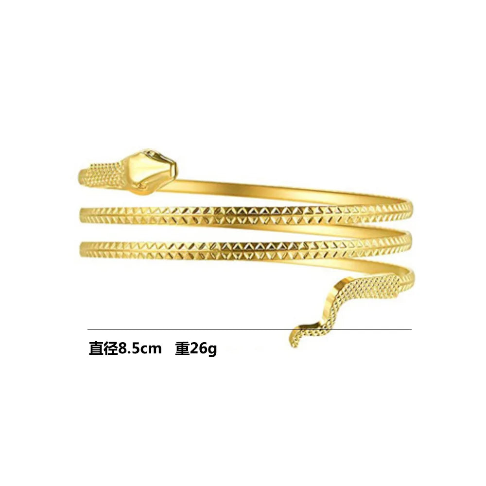 Arm Bracelet Adjustable Snake Shape Arm Cuff Bangle Beach Fashion Pulseiras Bijoux Lover Bracelet Hip Hop Bangles For Women B062