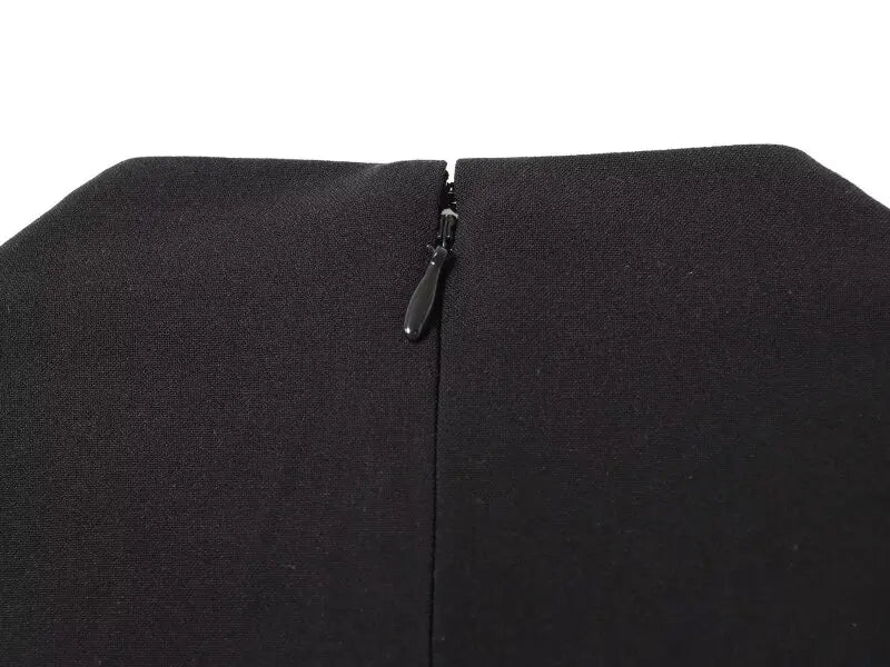 Elegant Black Sleeveless Blouse for Women with Belt Summer Casual Tank Top Back Zipper Work Office Wear Casual Daily Outfits Top